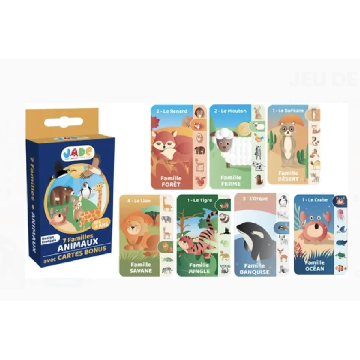 10T Jeu De 7 Familles - Les Animaux - Mgm