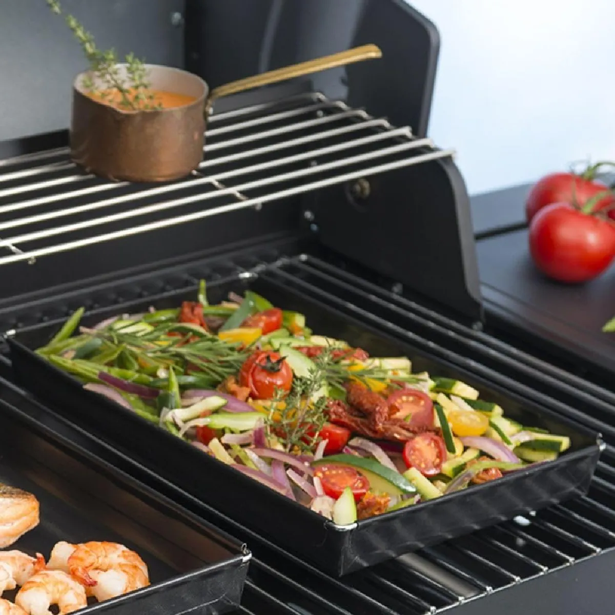 Plein Air - Plat de cuisson pour barbecue et four - 1.5L - Noir - Image 3
