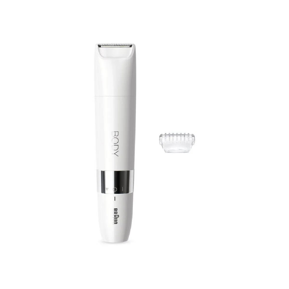 Braun BS1000 Mini tondeuse corps Blanc - Wet & Dry - Technologie de coupe allemande