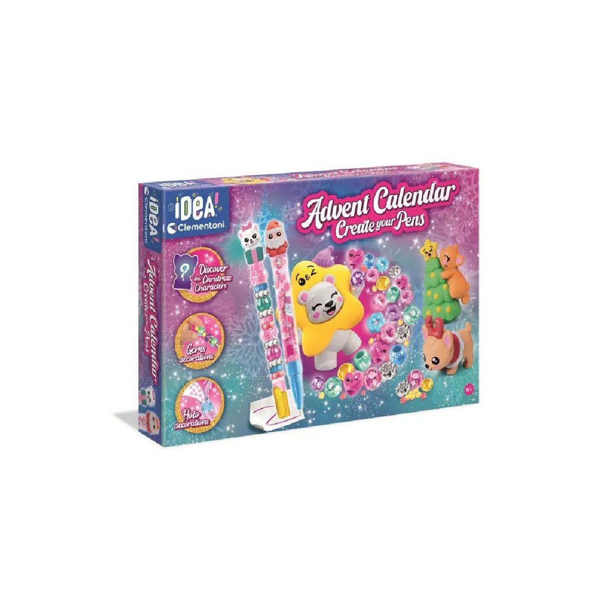 Clementoni Create Your Pens - Calendrier de l’Avent Atelier des Stylos - 24 surprises