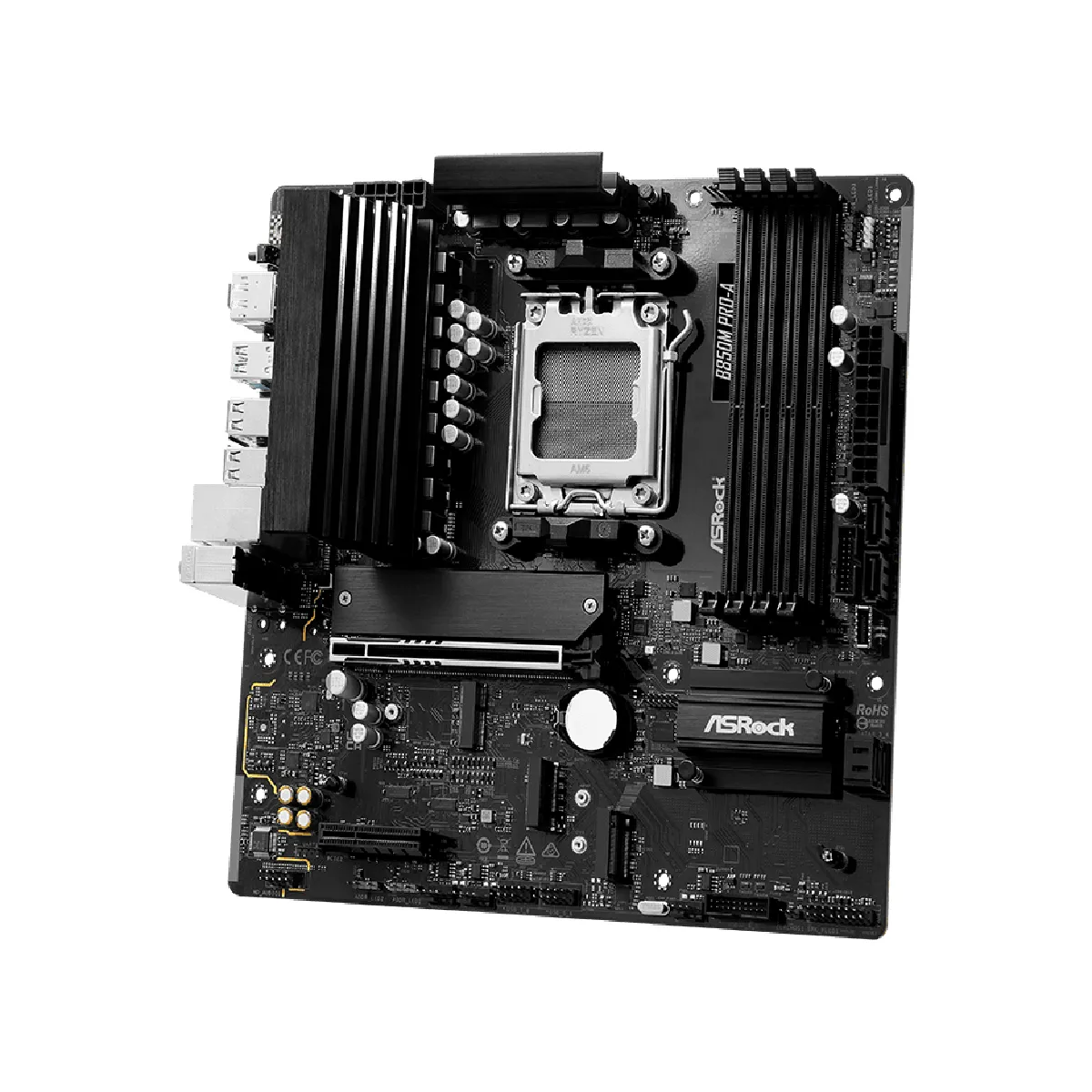 Carte mère ASRock B850 Micro ATX AM5 B850M Pro-A PCIe 5.0 DDR5 256 Go USB 3.2 RAID - Image 4