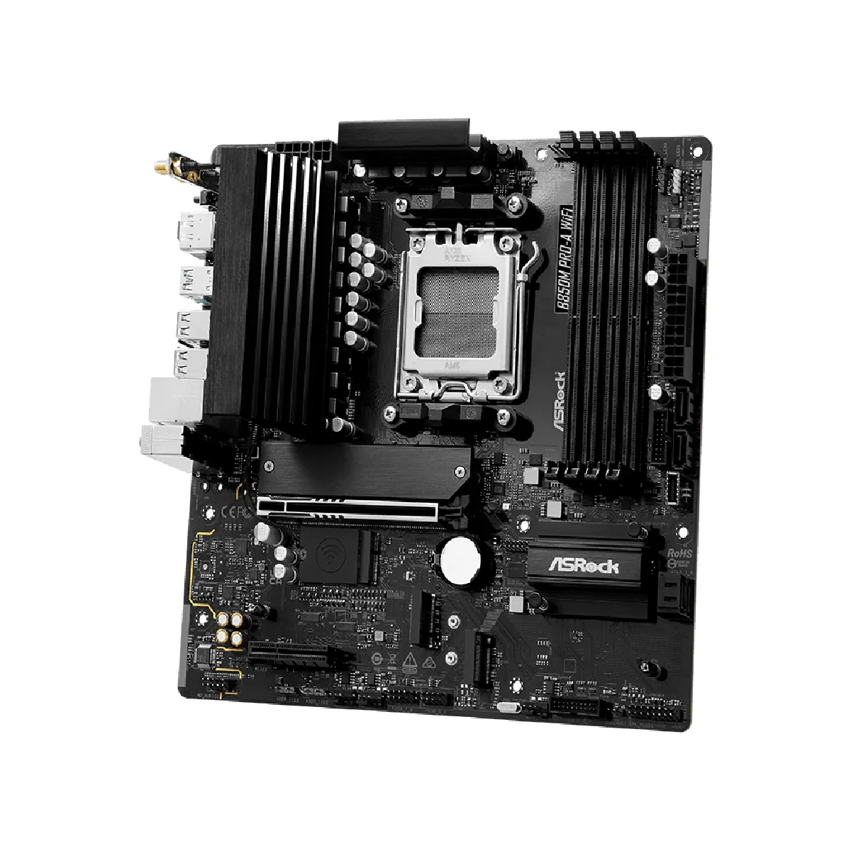 Carte mère ASRock B850M Pro-A AM5 Micro ATX WiFi DDR5 PCIe 5.0 RAID 256 Go - Image 4