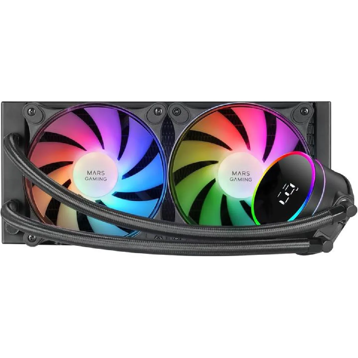 Mars Gaming Noir Kit Watercooling Aio Rgb Ml-Lcd - 240 Mm