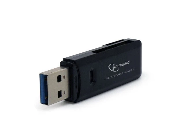 Gembird Noir Lecteur De Cartes Mémoire Usb 3.0