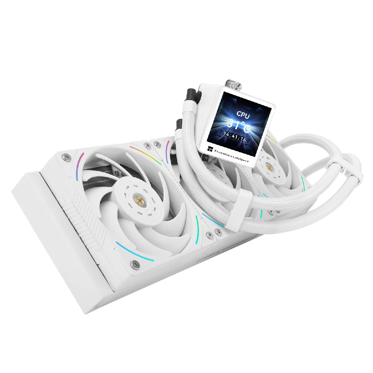 Thermalright Blanc Frozen Vision 360 V2 Kit Watercooling 360Mm Écran 2,88 69 Cfm Argb - Neuf - Image 3