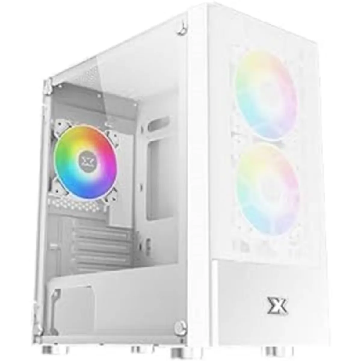 Xigmatek Blanc Oreo Arctic - Mt - Micro Atx - Panneau Latéral Fenêtré (Verre Trempé) - Pas D'alimentation (Atx / Ps/2) - Usb/Audio - Image 4