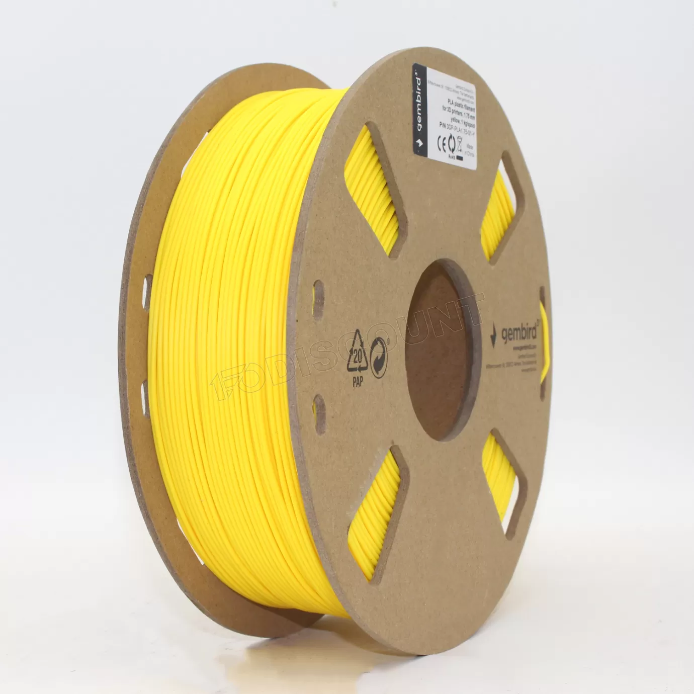 Gembird Jaune Filament 3D Pla - 1,75 Mm