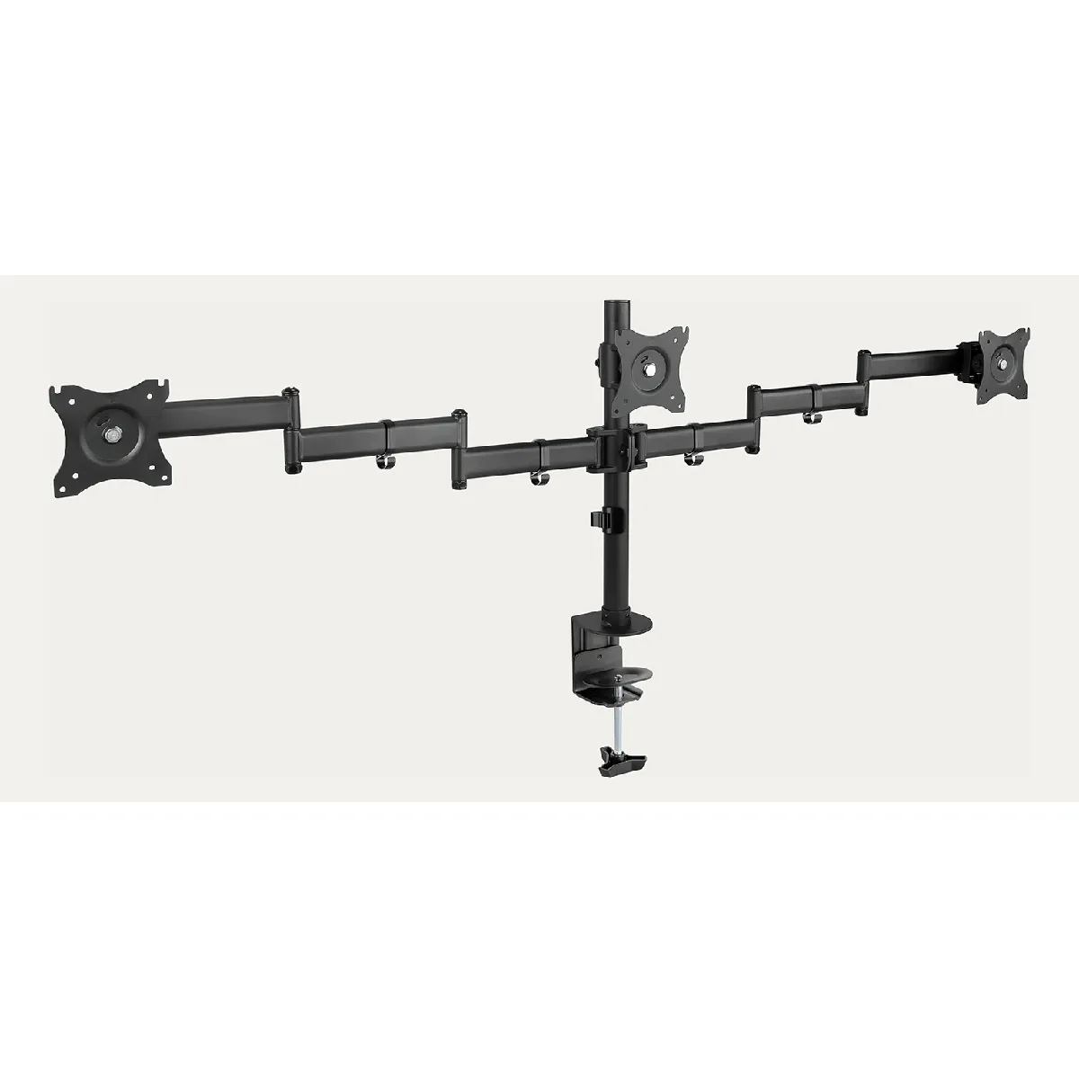 Tooq Noir Support De Table Triple Écran - 13-27 Pouces
