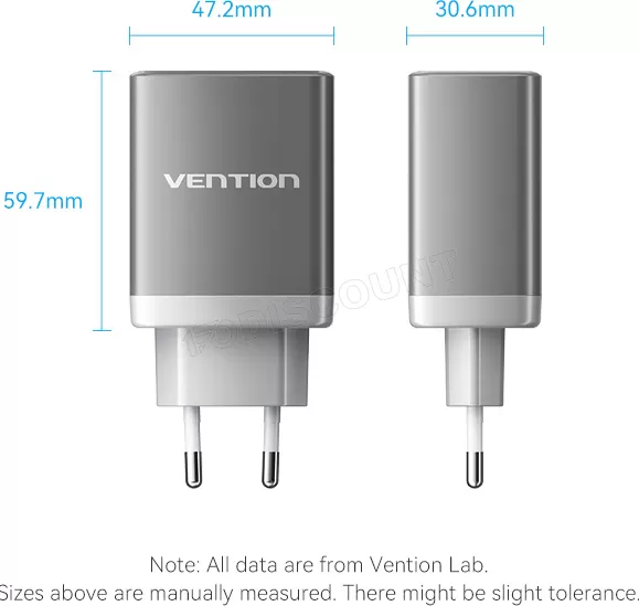 Vention Gris Hub Usb-C Avec Ports Usb-A Et Hdmi, Avec Chargeur - 65 W