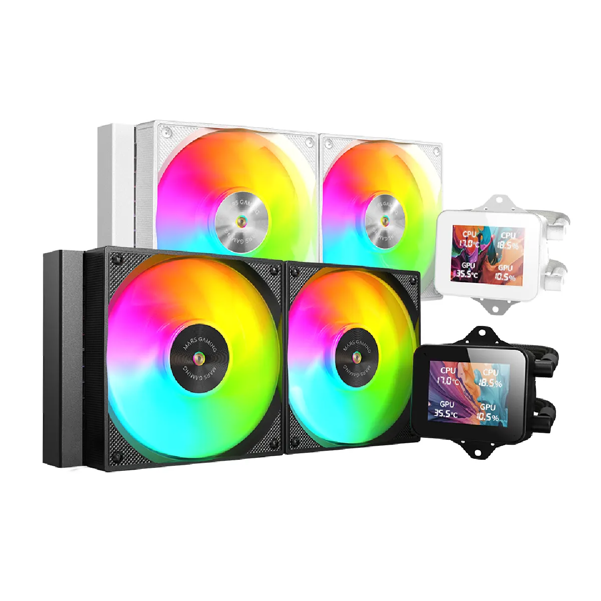 Mars Gaming Noir Kit Watercooling Aio Rgb Ml-Vision - 240 Mm