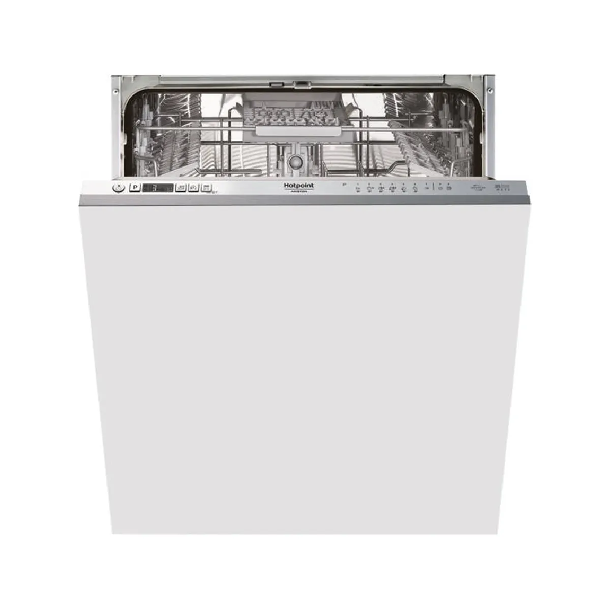 Hotpoint Argent Hic 3C26 Cw - Lave-Vaisselle Intégrable 60 Cm - 14 Couverts - Boutons