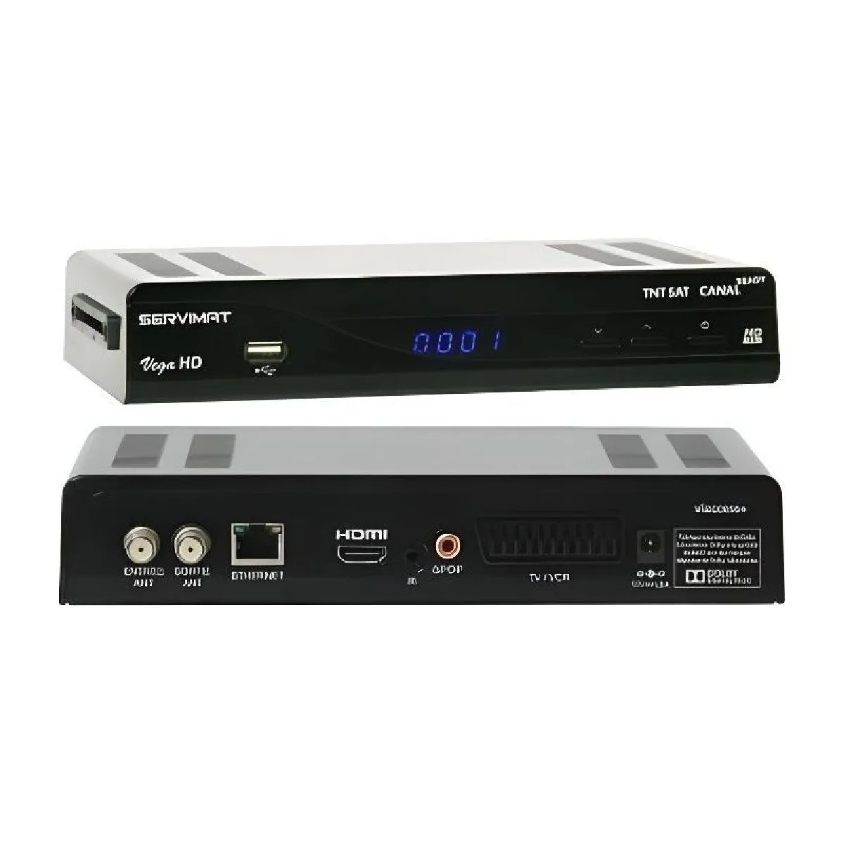 VEGAT - Récepteur Servimat VEGA HD + Carte TNTSAT + Cable HDMi