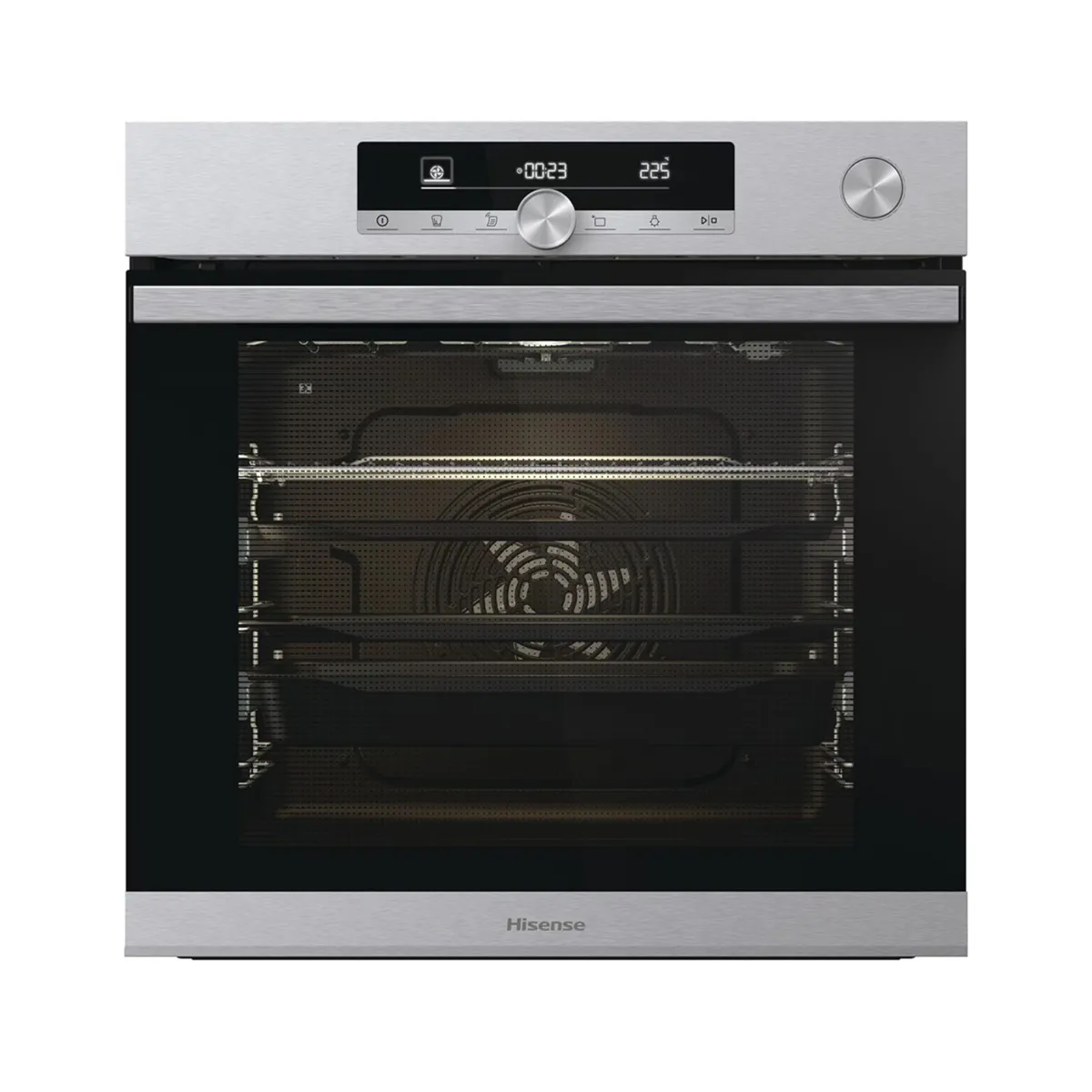 Hisense O643px - Four Encastrable 77 L Inox - Vapeur Et Pyrolyse - 22 Programmes