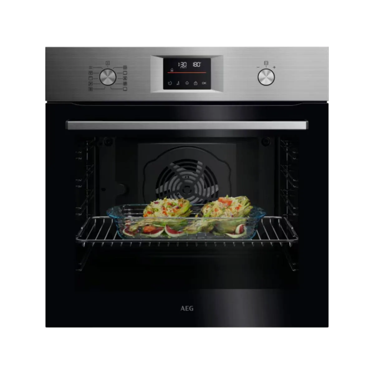 Horno électrique AEG Series 5000 OU5PB40SM 72L Noir Acier inoxydable avec fonction de nettoyage automatique - Image 3
