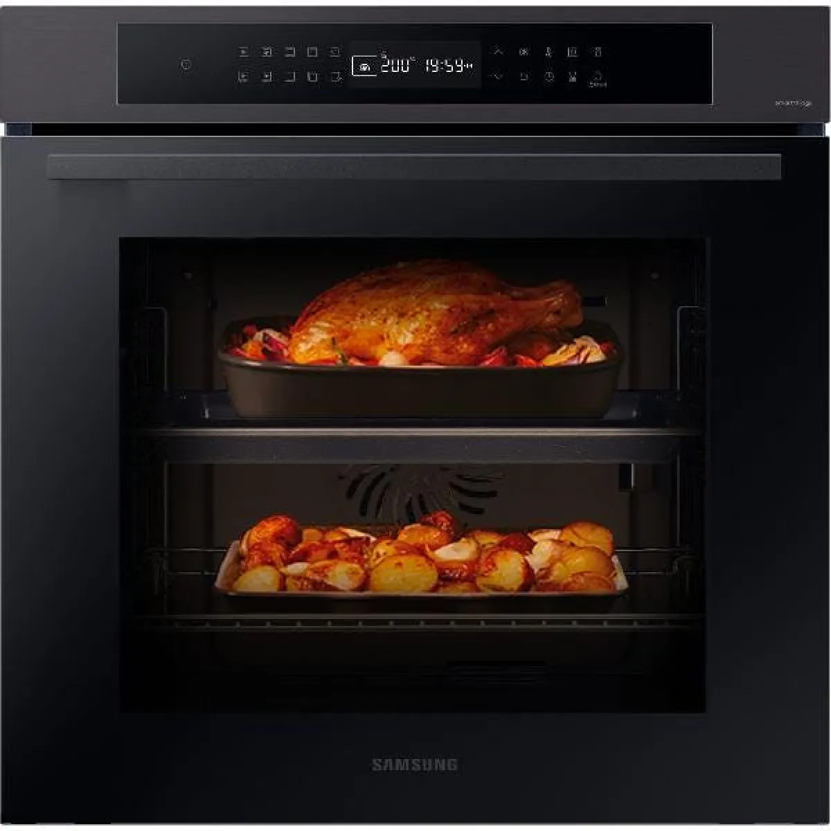 Samsung Noir Four Encastré Nv7b4040vbb - 76 L - Ouverture Abattante