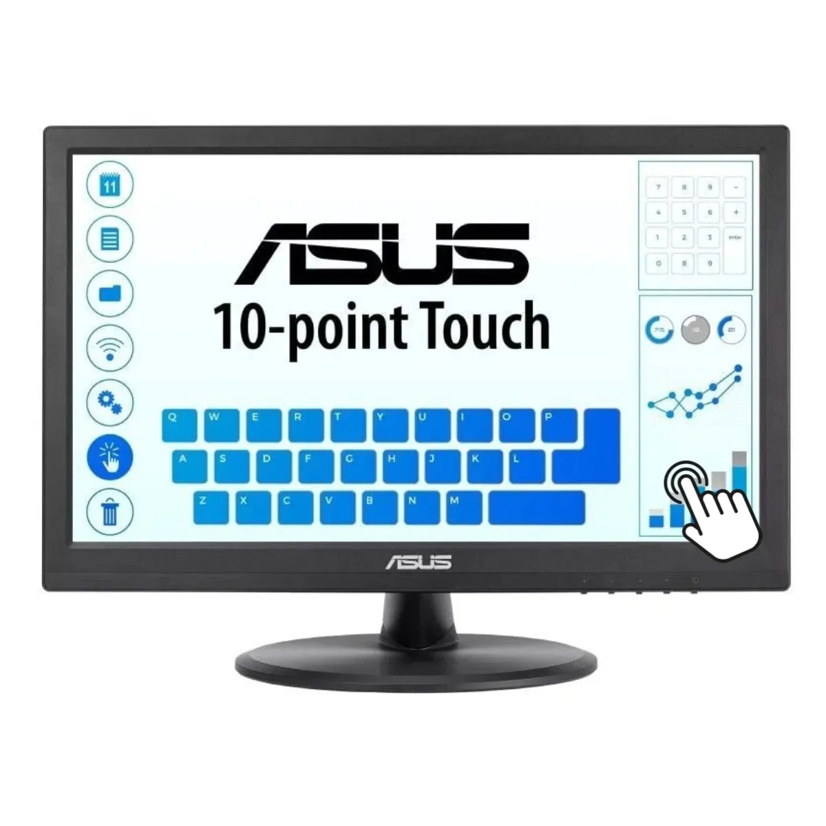 Asus Vt169he - Moniteur Tactile 15,6" Ips Full Hd 10 Points - 60 Hz - Antireflet - Vesa 75X75