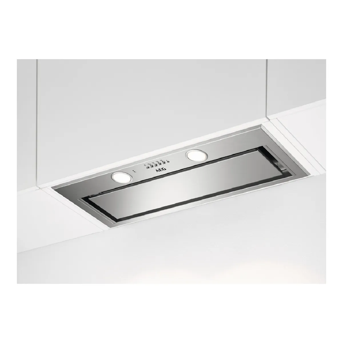 Aeg Dge5861hm - Hotte Intégrée Inox - Hob2hood - Éclairage Led - 3 Vitesses Jusqu’à 580 M³/H