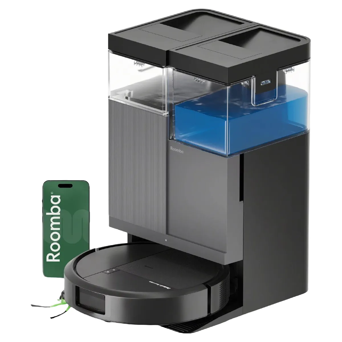 Aspirateur Robot Laveur - IROBOT Roomba Plus 405 Combo - Base Multifonction - Lavage et séchage des lingettes - LiDAR Clearview - Image 5