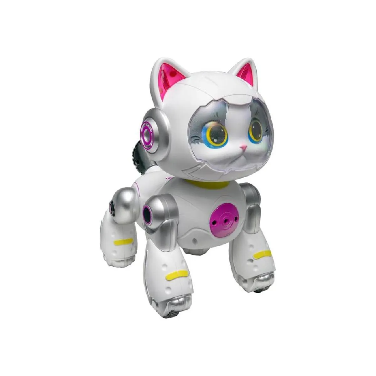 Lexibook Cyber Power Kitty - Chat Robot Interactif Mini - Contrôle Vocal Et Télécommande - Multicolore