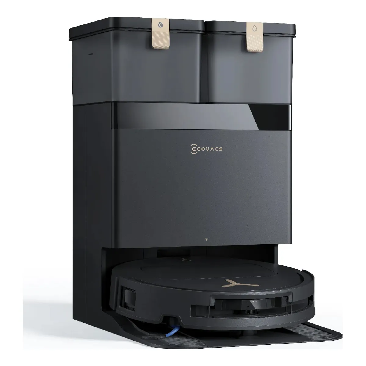 Ecovacs Noir & Blanc Robot Aspirateur Laveur Deebot T50 Pro Omni Gen3 Ultra-Plat 81 Mm 25 000 Pa Omni Noir Blanc - Neuf - Image 3