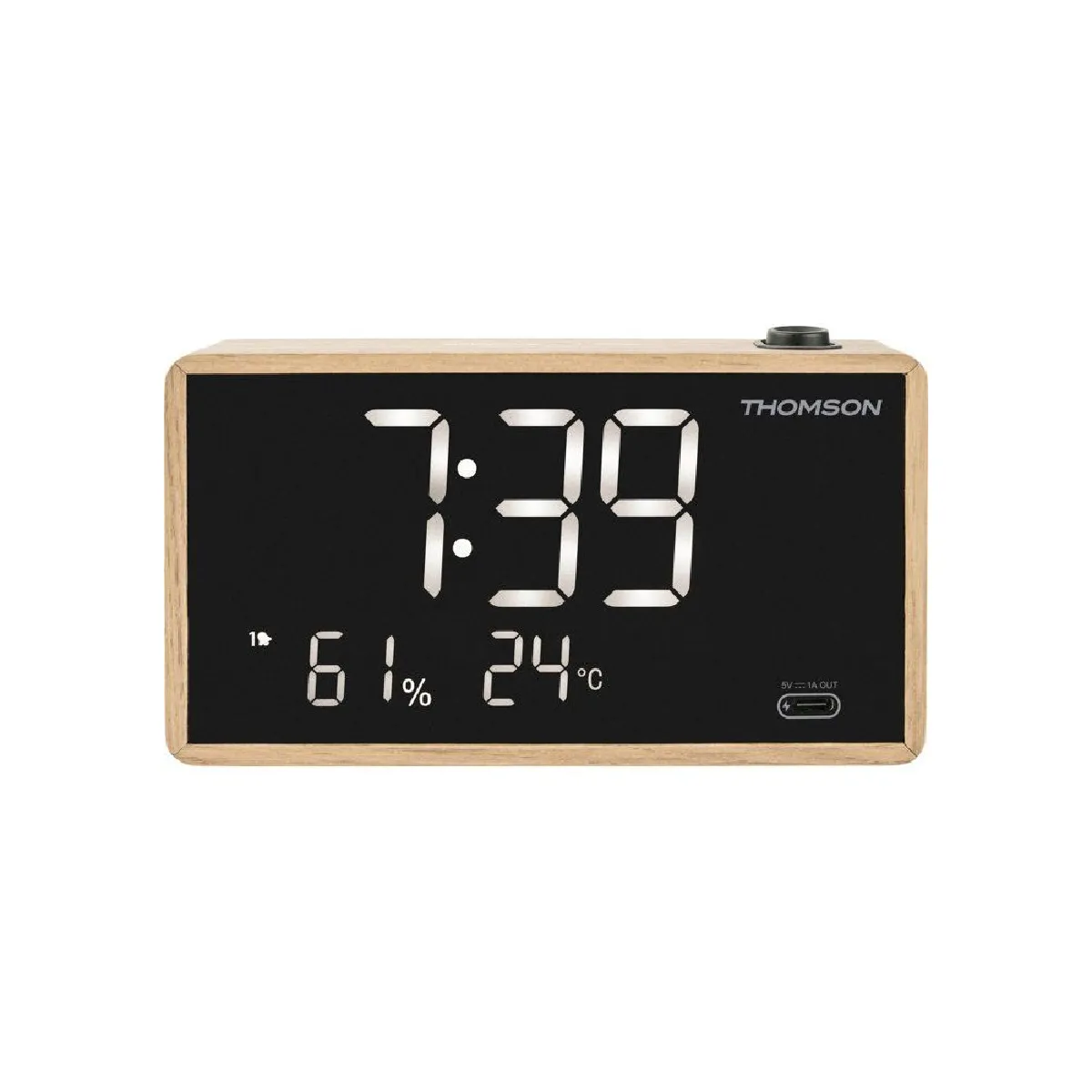Radio réveil avec projection THOMSON Bois - vue 10