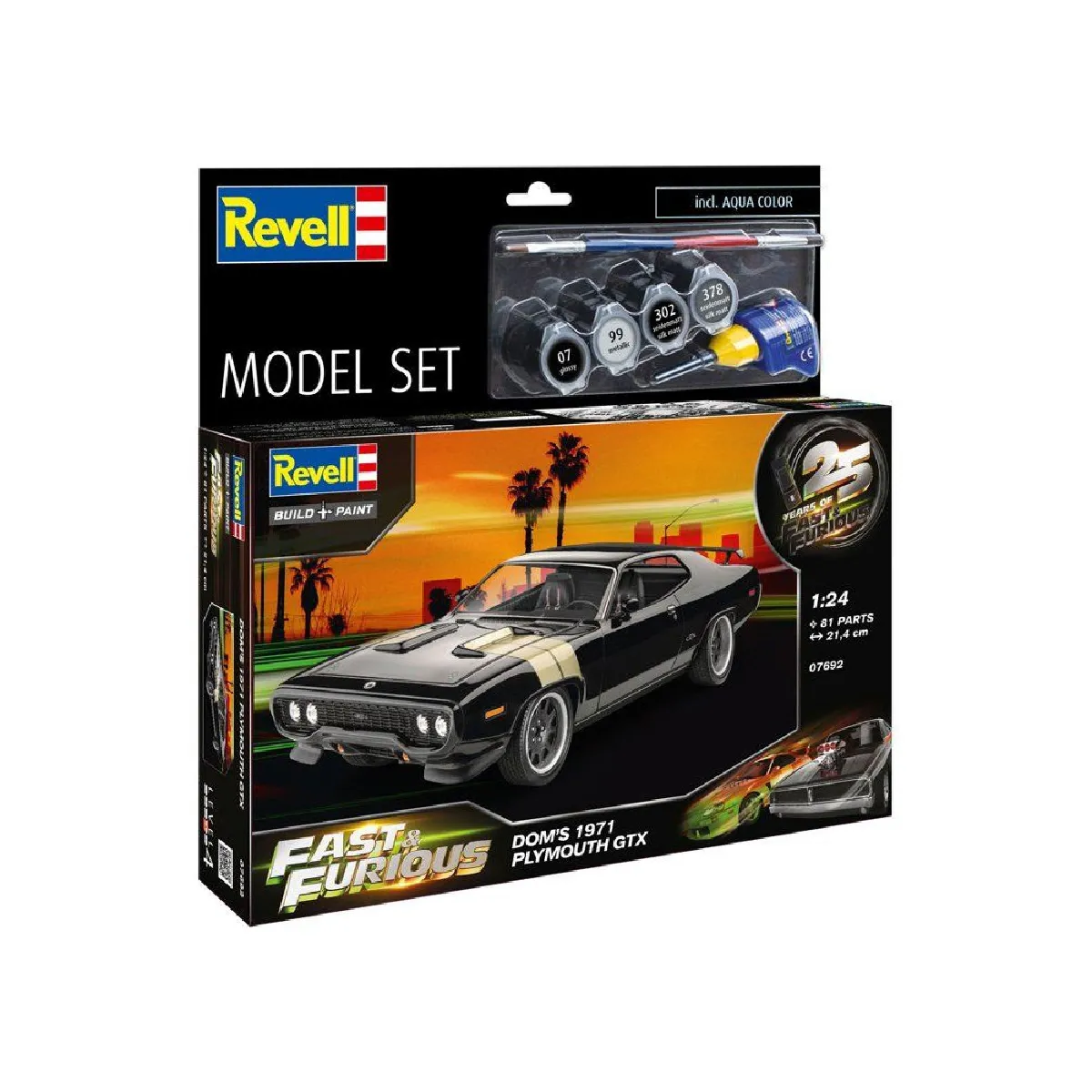 Revell Fast & Furious Dom’s Plymouth Gtx 1:24 - Maquette À Monter