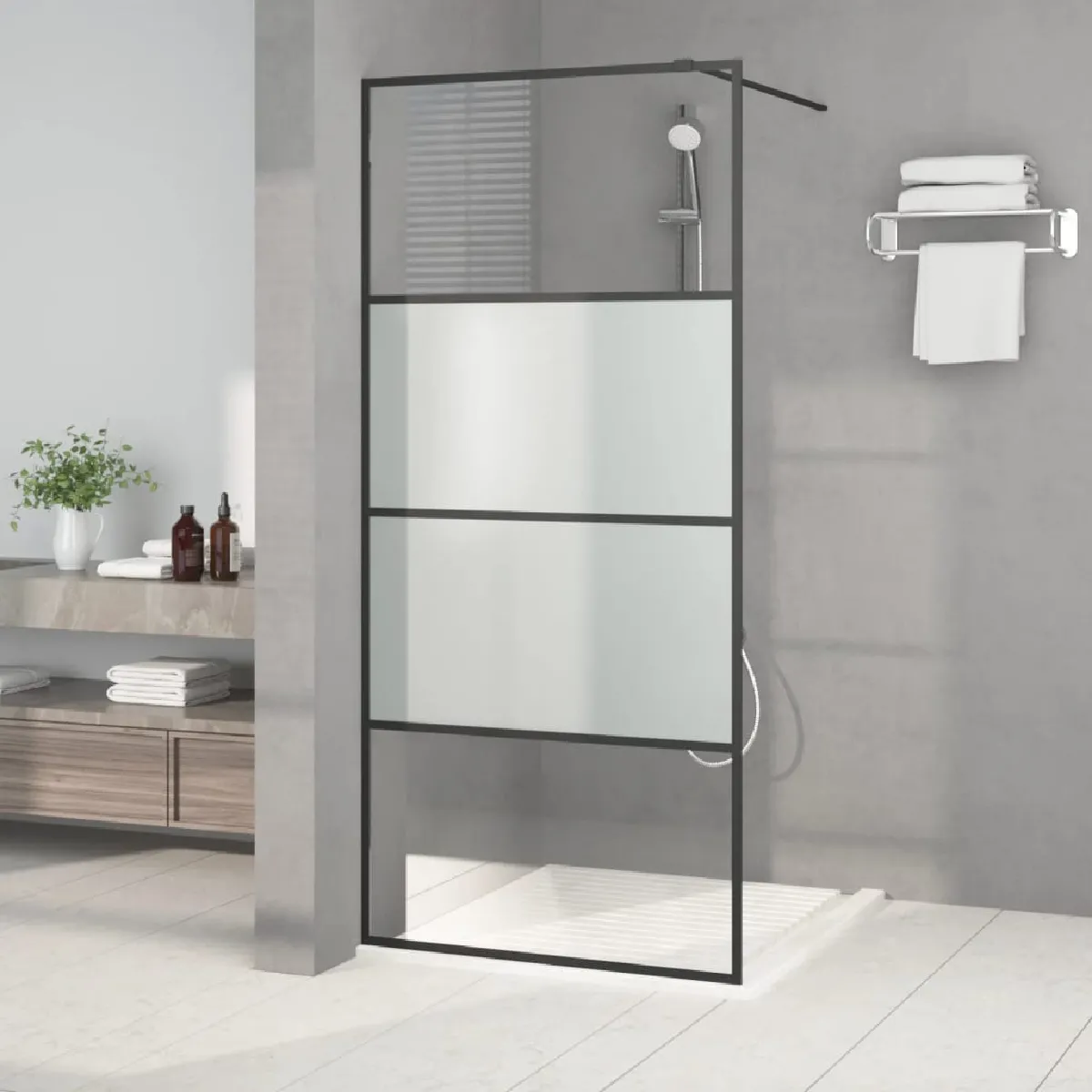 vidaXL Paroi de douche 90x195cm - vue 2