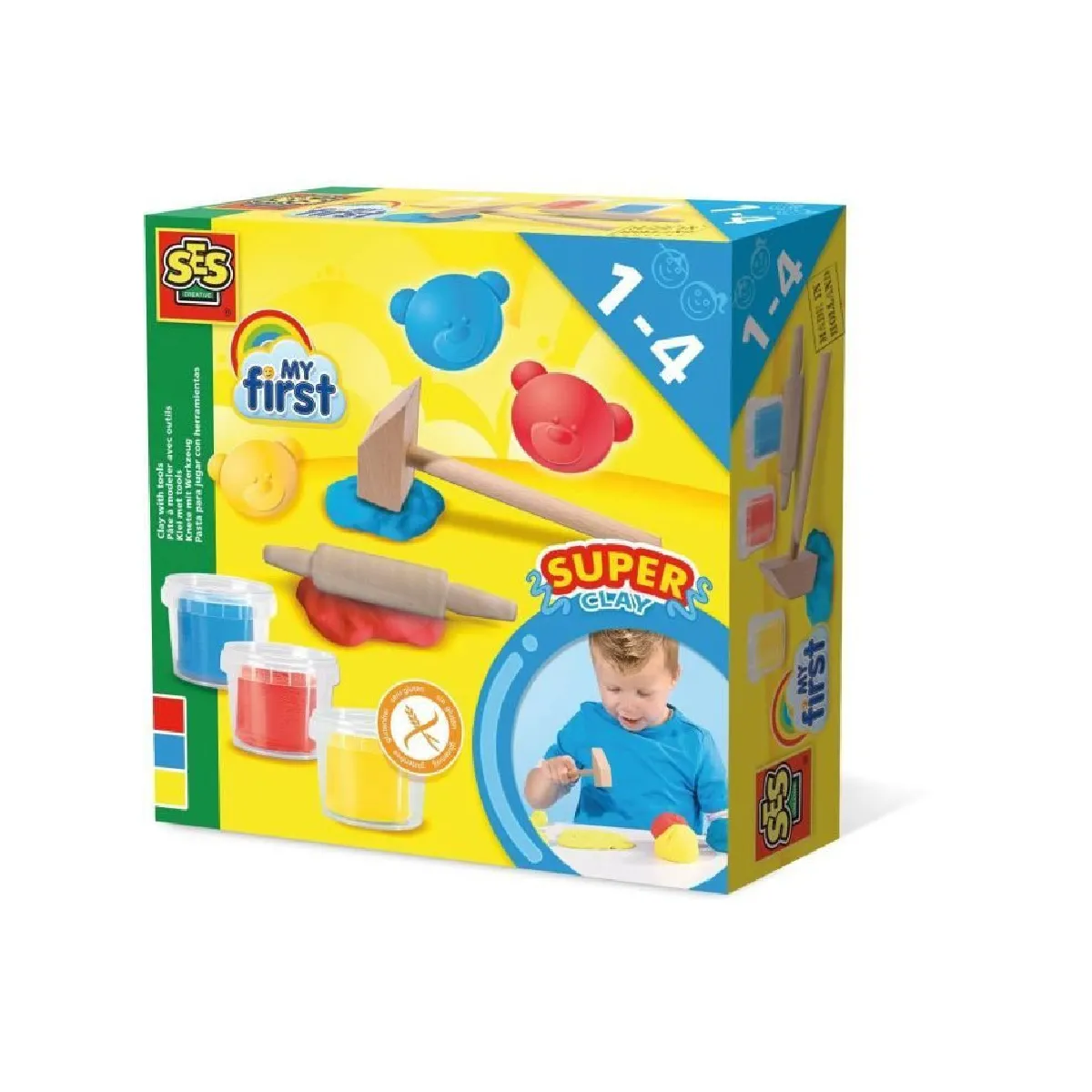 Ses Creative Jaune Pâte À Modeler Outils