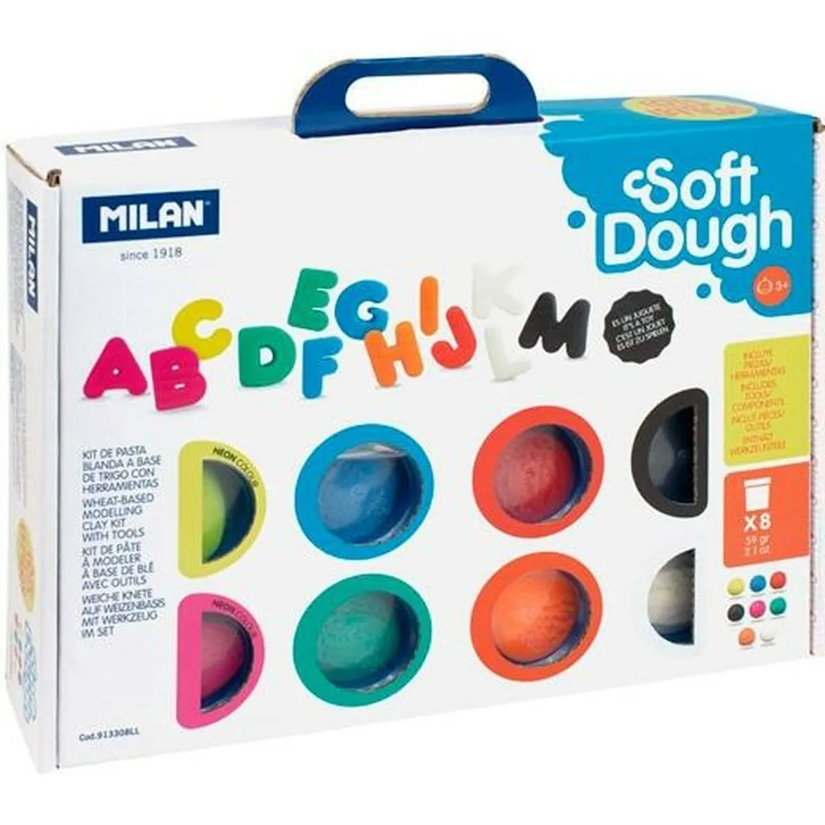 Milan Pâte À Modeler Alphabet - Multicolore