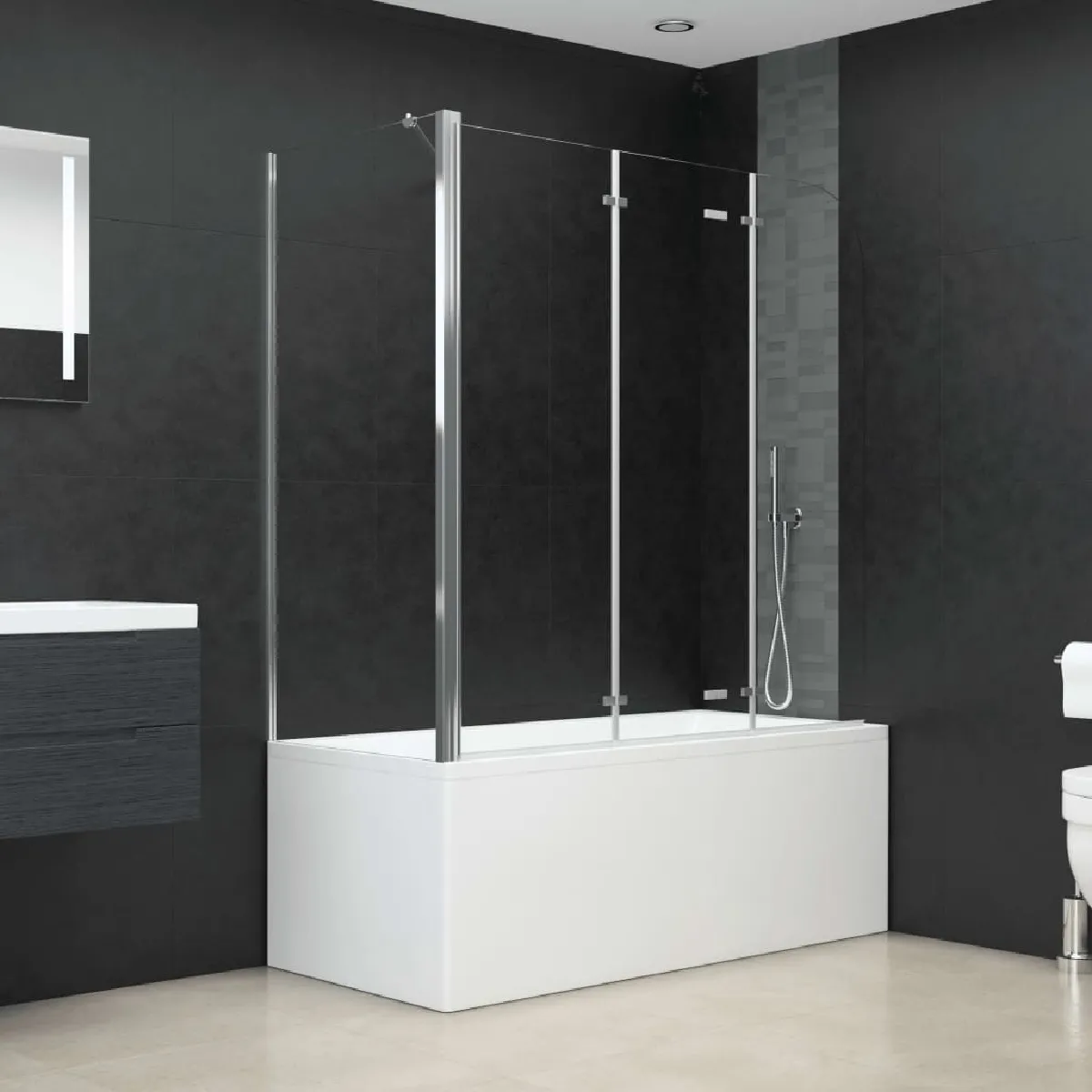 vidaXL Enclos de bain 120x69x130 cm