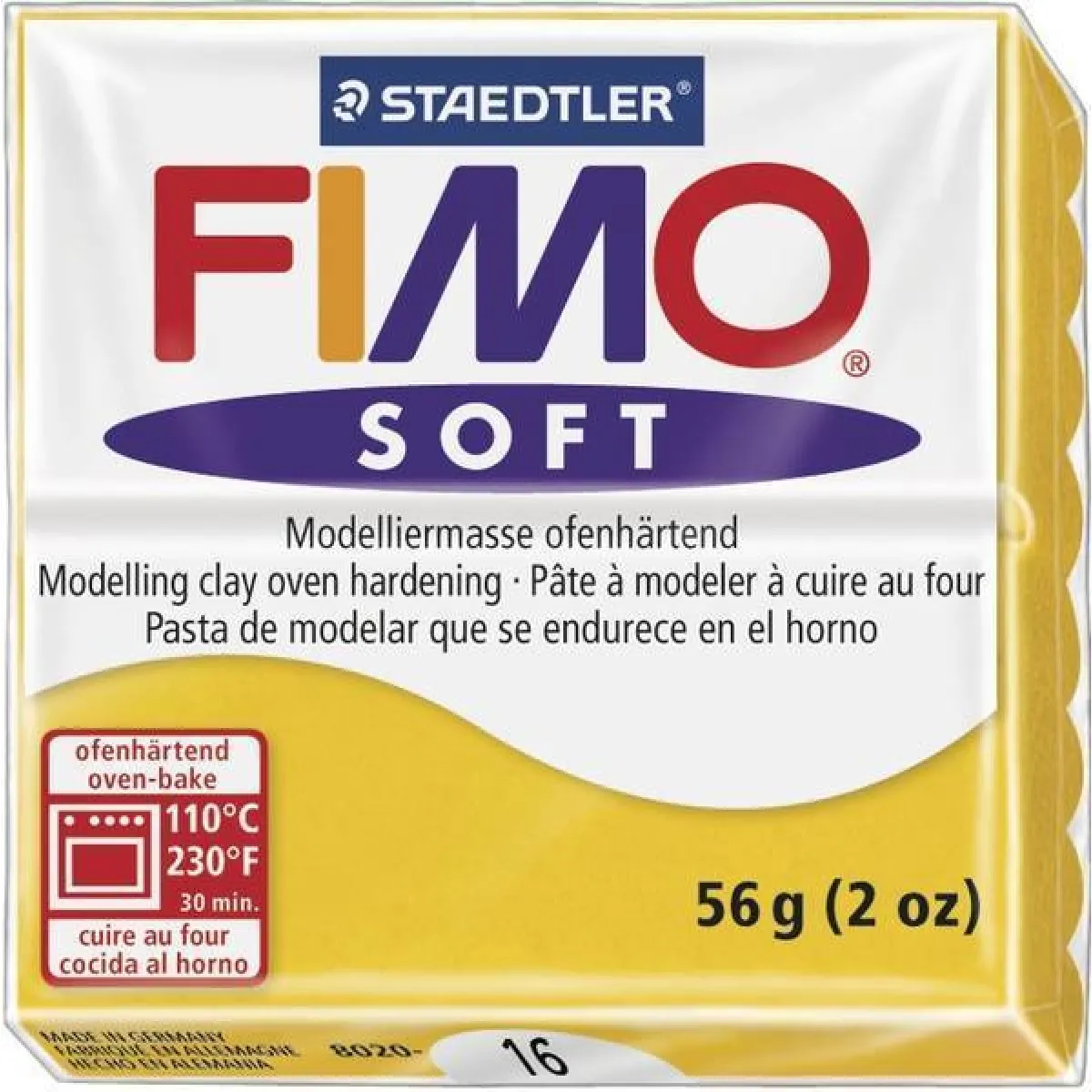 Dtm Loisirs Creatifs Jaune - Fimo Soft 56G Soleil 16 - Image 3