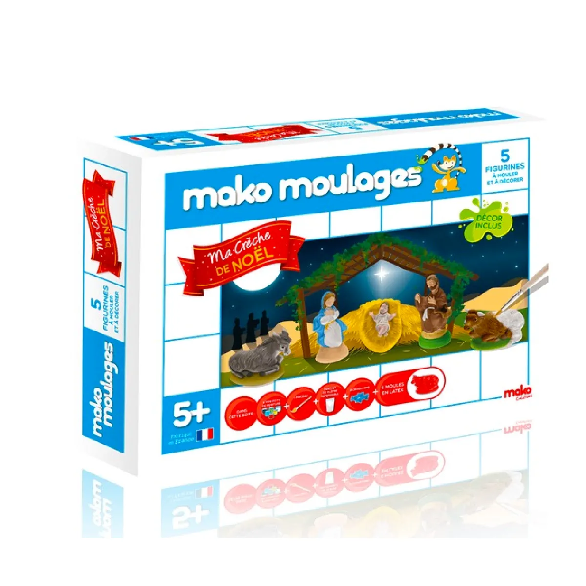 Mako Moulage Ma Crèche De Noël, 5 Moules - Image 3