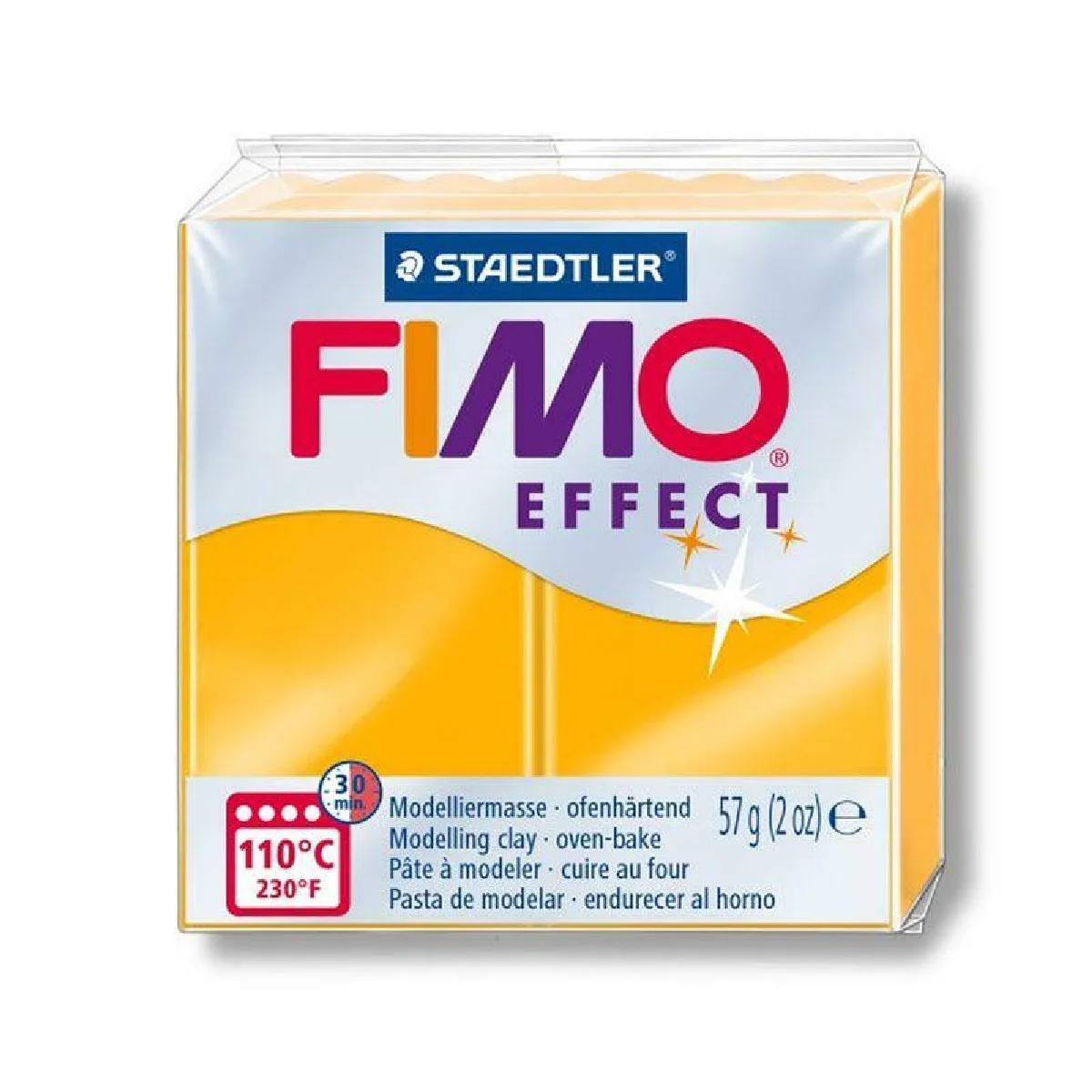 FIMO - Pâte Polymère Effect Néon - 57g - Orange - Image 3