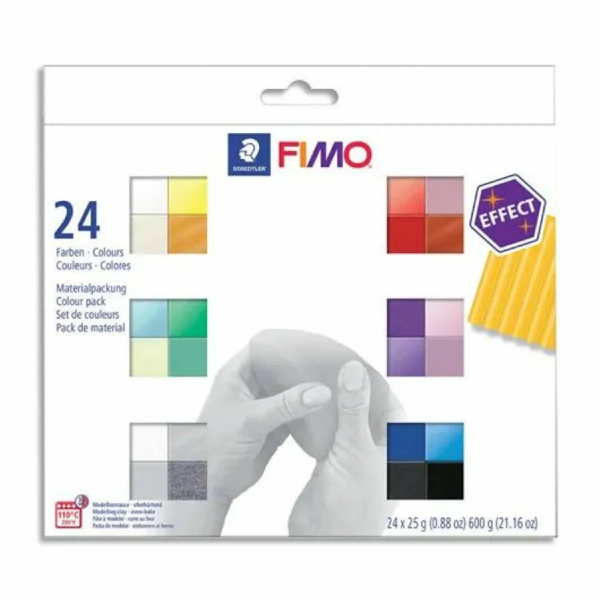 FIMO - Coffret Pâte Effect - 24 pains de 25g - Image 3