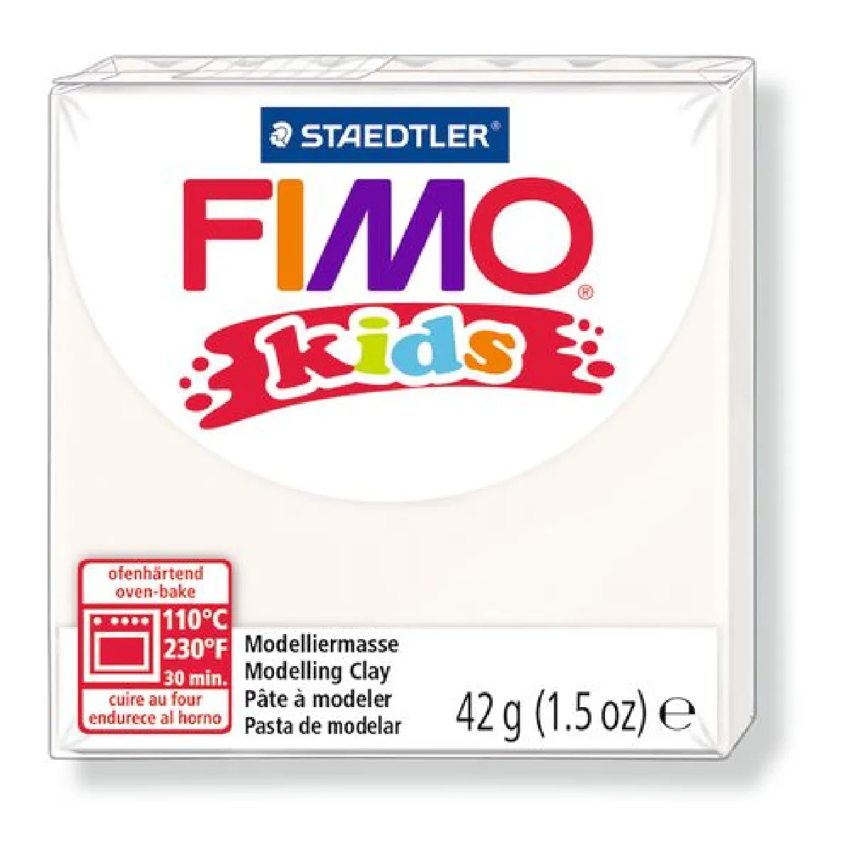 Staedtler - Fimo Kids - Pâte à modeler - 42g - Blanc - Image 3