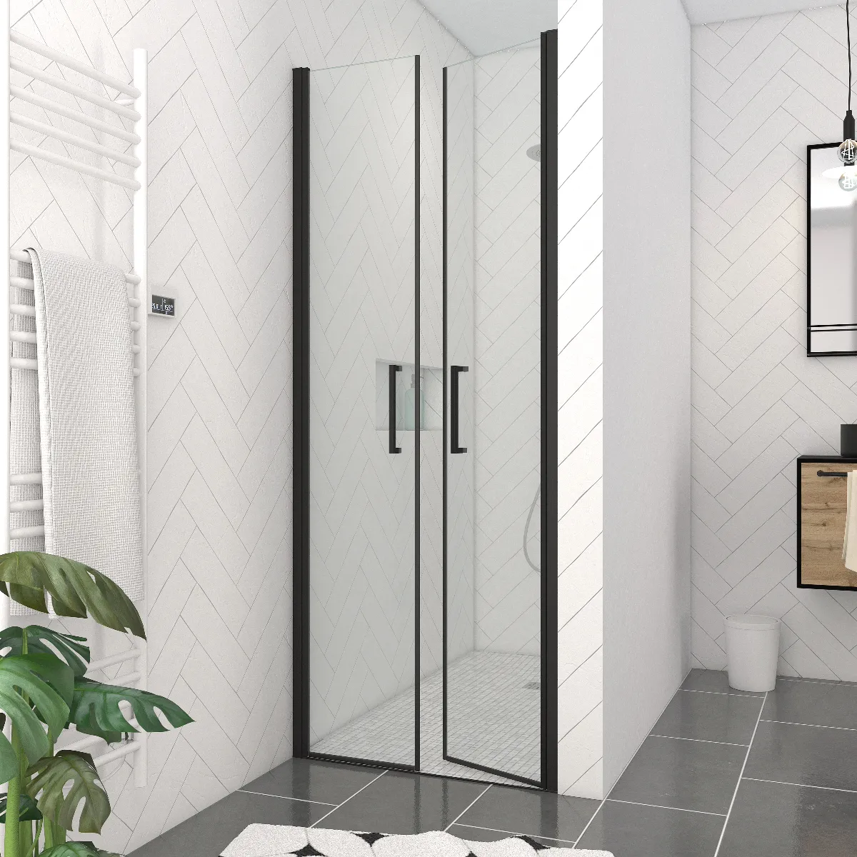 Porte de douche battante Galedo Saloon 90cm - vue 2