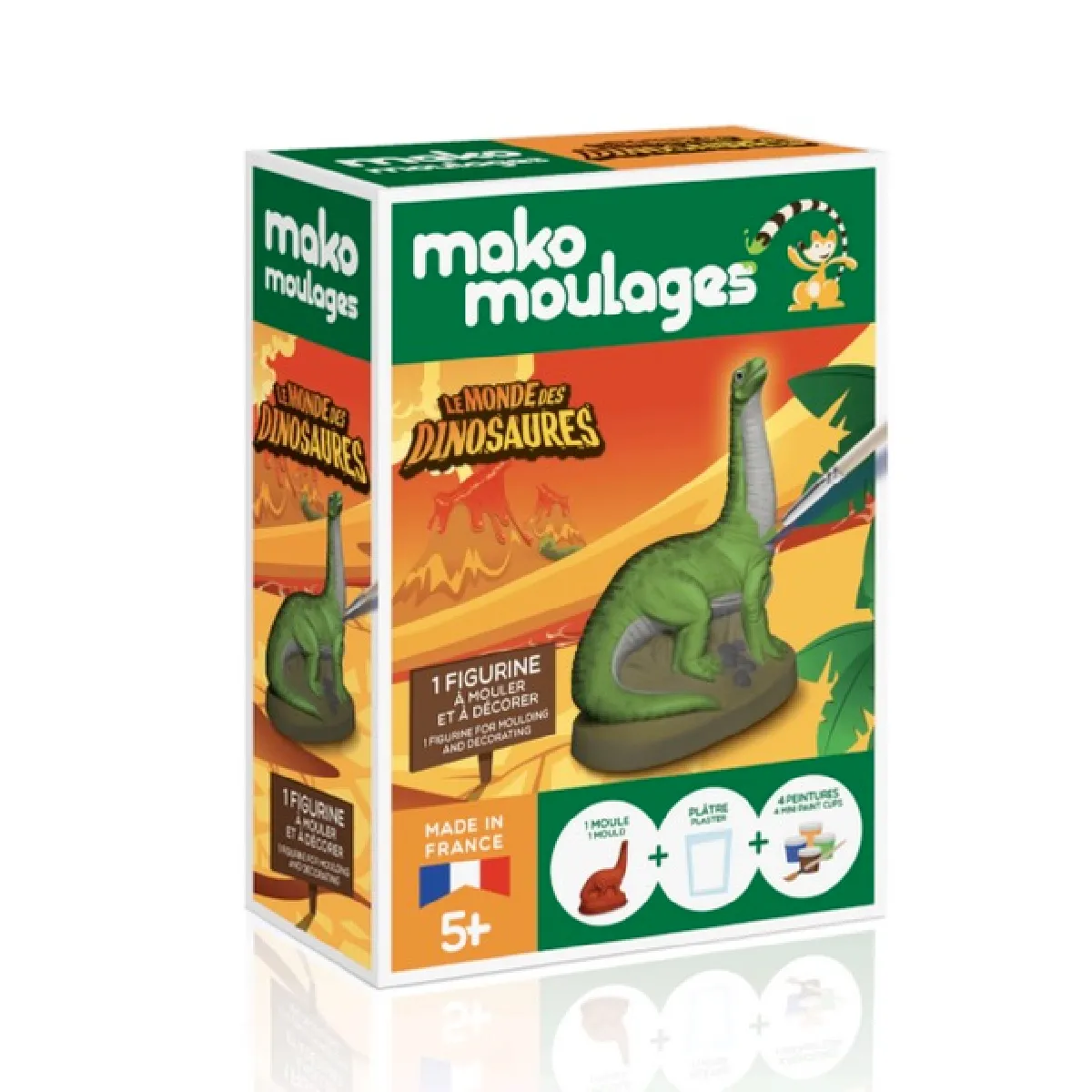 Non Communiqué Vert Mako Moulage 1 Moule Diplodocus - Image 3