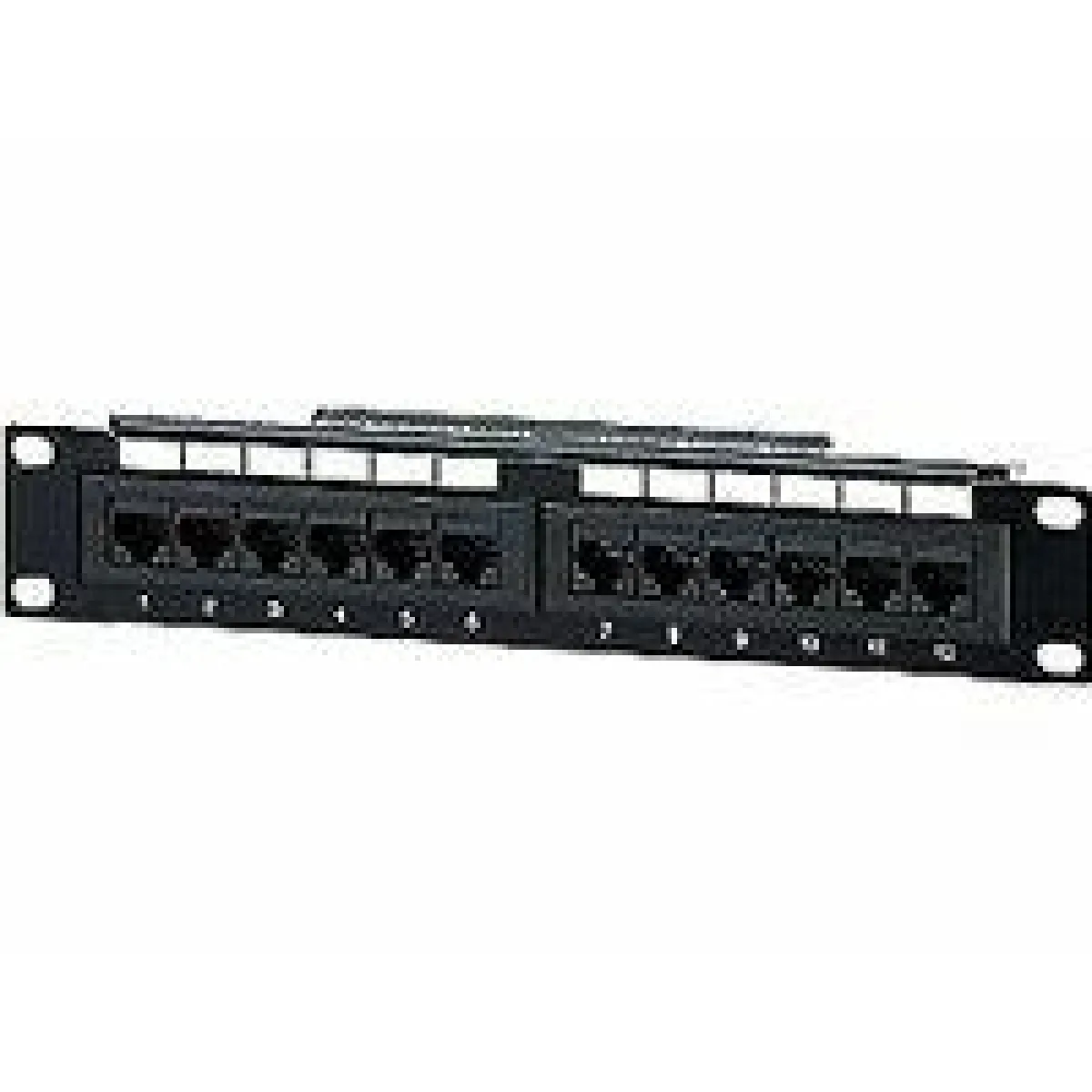 Générique Noir Equip Panneau De Brassage Rj-45 12 Ports
