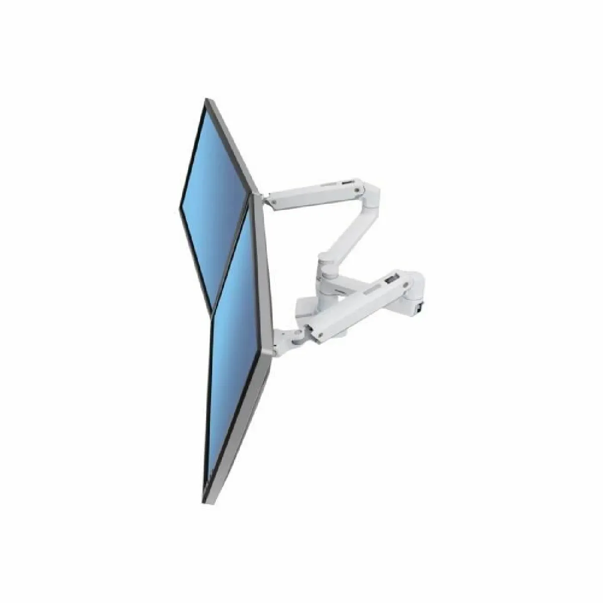 Générique Blanc Ergotron Bras Lx Bi-Écran Juxtaposés
