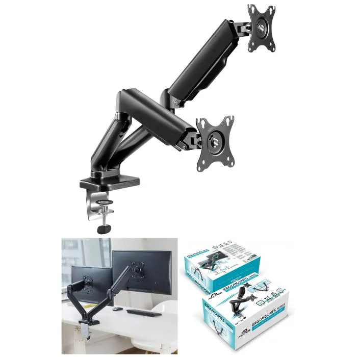 Advance Support double écran Ergomount Dual - 32 pouces