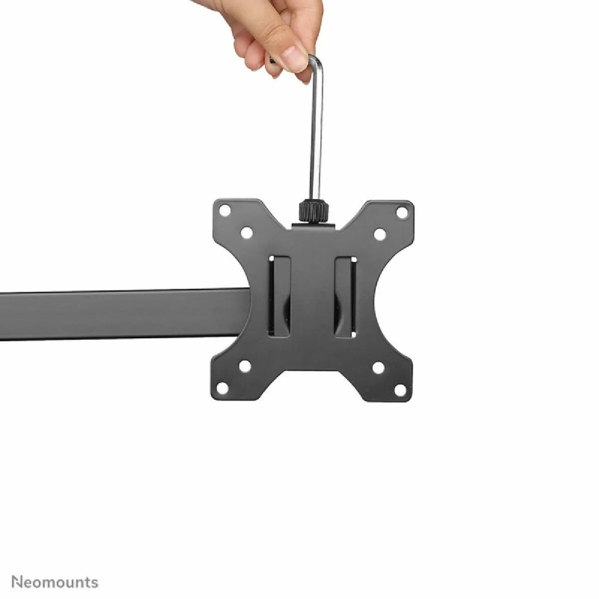Neomounts Noir Fpma-D550d4black Support De Table Pour Écran 4 Écran(S) 33,0 Cm (13) - 81,3 Cm (32) Inclinable, Rotatif, Mobile, Réglable En Hauteur - Image 3