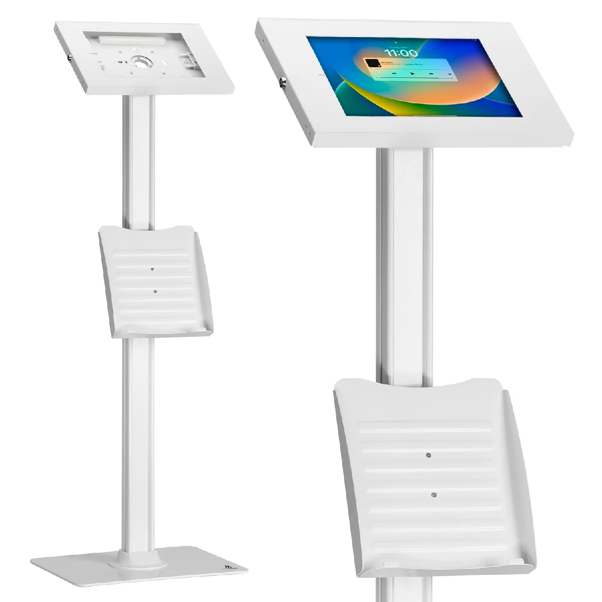 Maclean Blanc Tablet Floor Stand