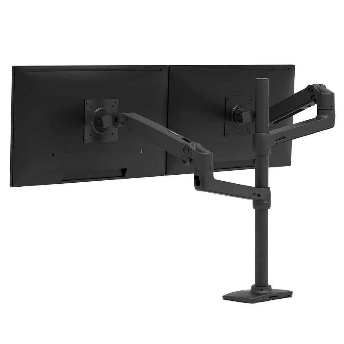 Ergotron Noir Lx - Kit De Montage (Bras D'empilage Double, Poteau Haut) - Pour 2 Écrans Lcd - Mat - Taille D'écran : Jusqu'à 40 Pouces - Montrable Sur Bureau - Image 4