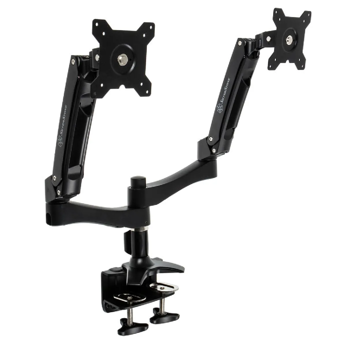 SILVERSTONE  Sst-arm22bc Dual Monitorhalterung - Schwarz