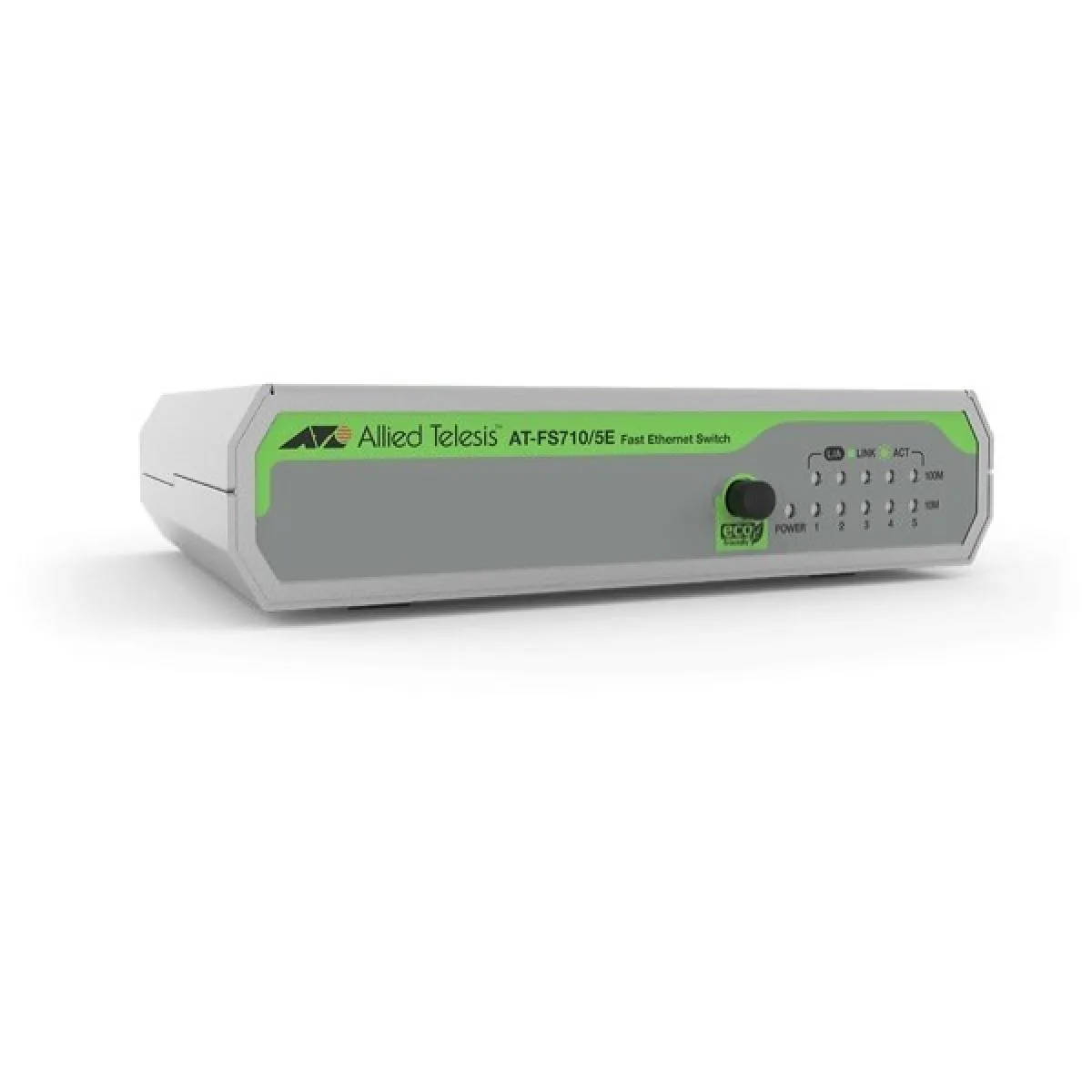 ALLIED TELESIS  FS710/5E Non-g&eacute;r&eacute; Fast Ethernet (10/100) Vert, Gris
