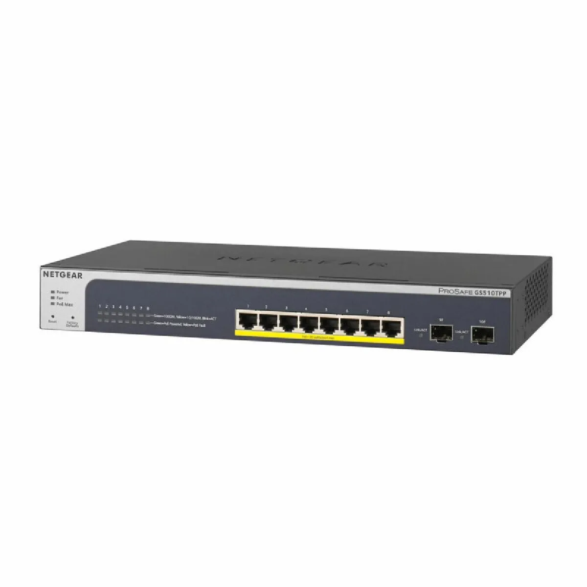 Netgear Switch Réseau Poe Gs510tpp - 10 Ports