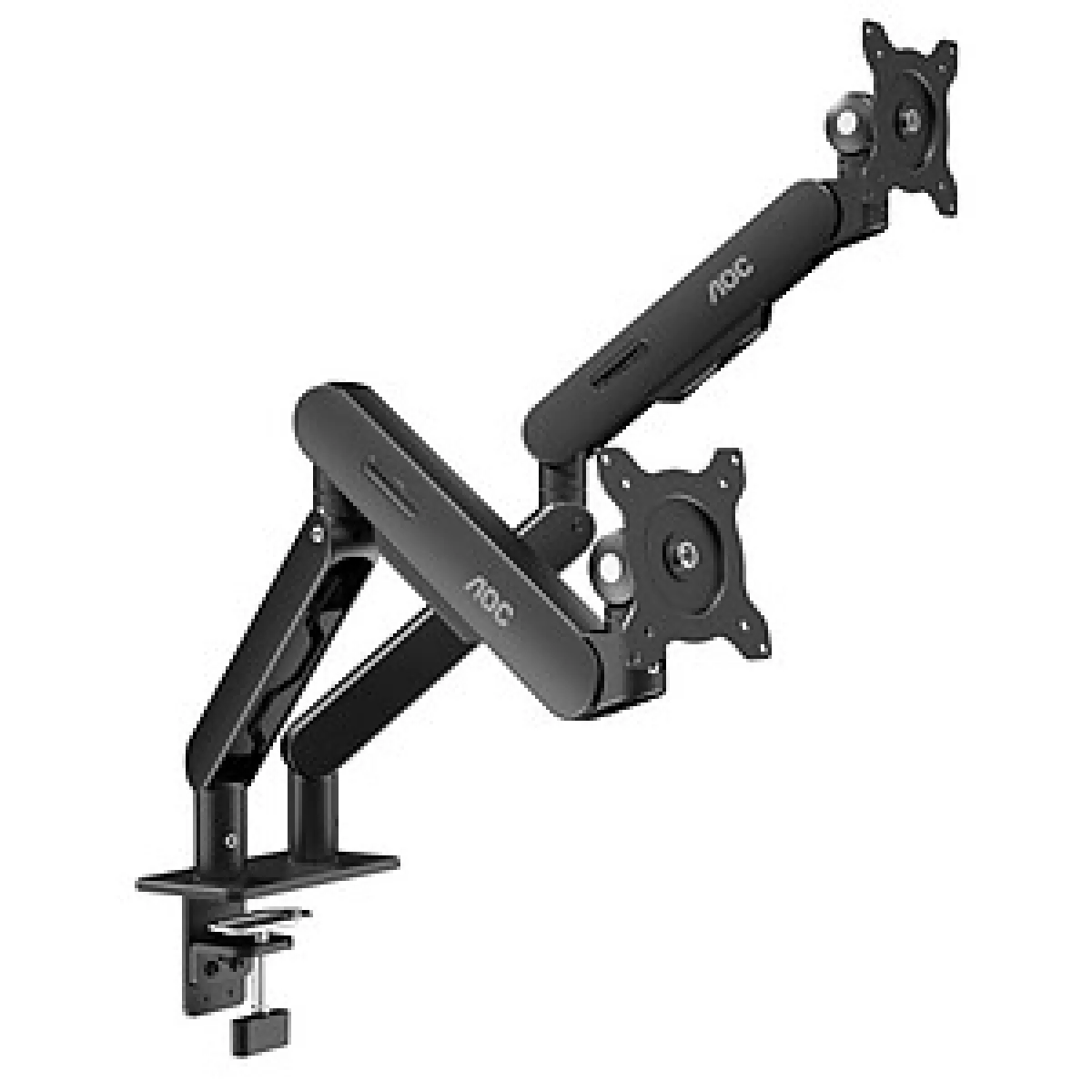 Support moniteur AOC AM420B double bras aluminium gestion câbles 17 à 34 pouces - Image 5