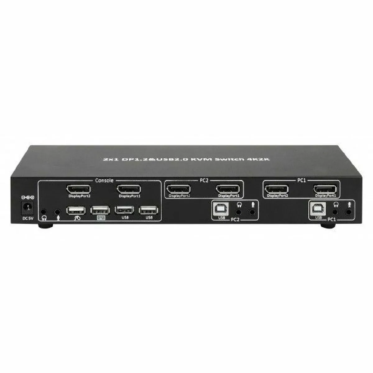 Techly Noir Commutateur Kvm Idata Dp-Kvm2