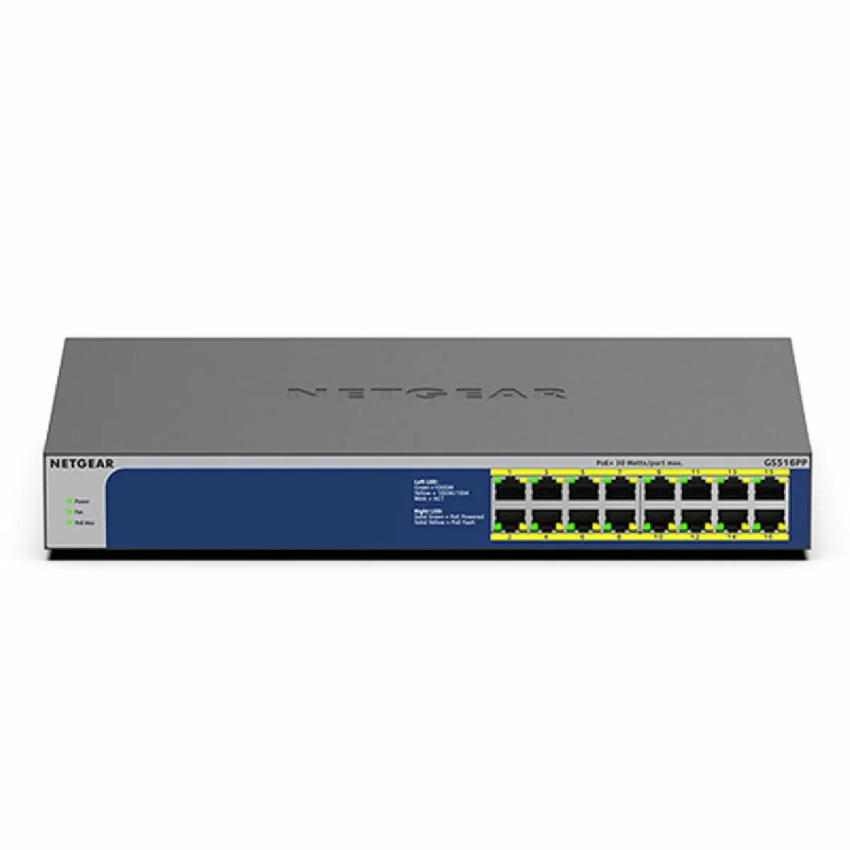 NETGEAR Commutateur Ethernet  GS516PP-100EUS 16 ports PoE+ Gigabit