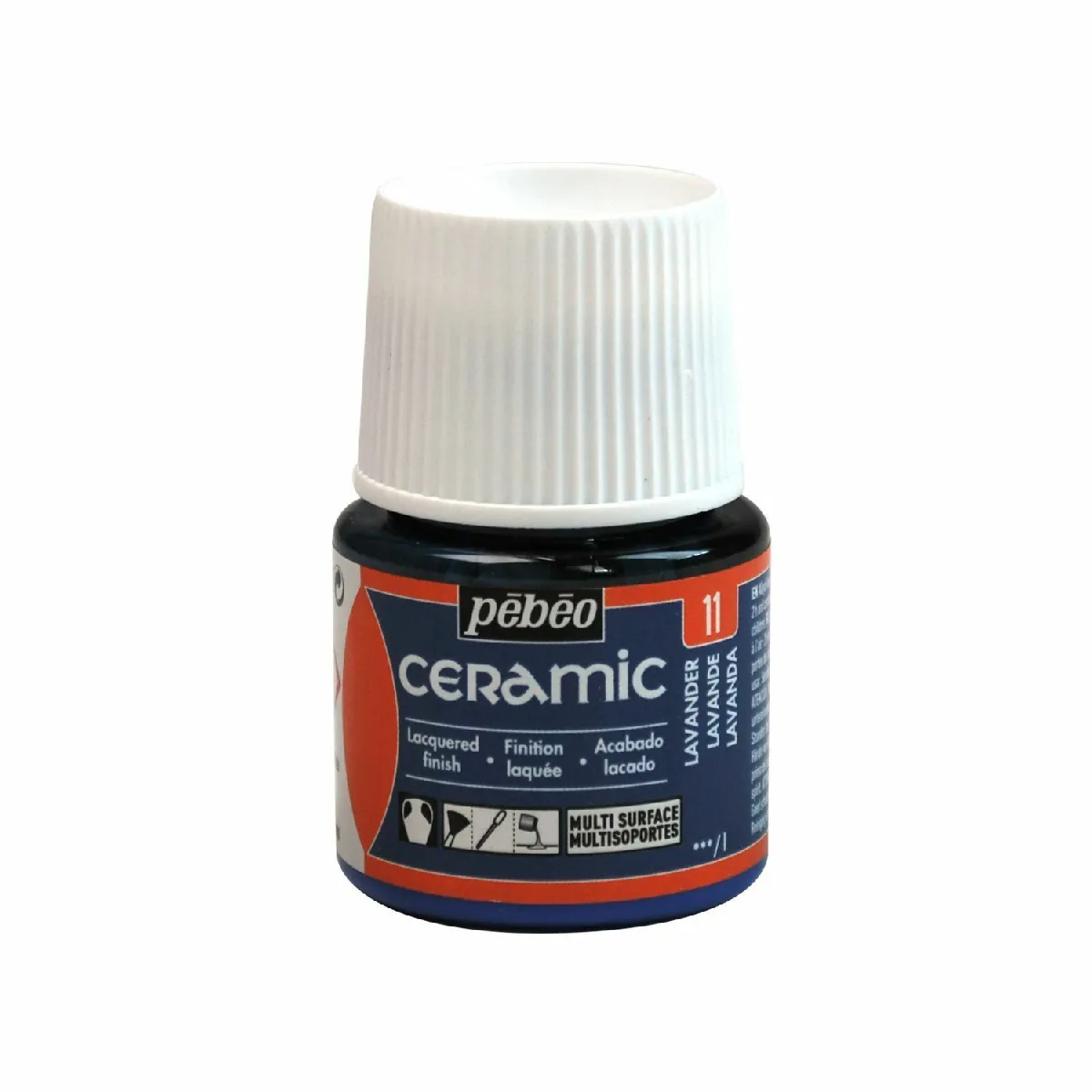 Peinture c&eacute;ramique et multi-surfaces - lavande - 45 ml 025-011